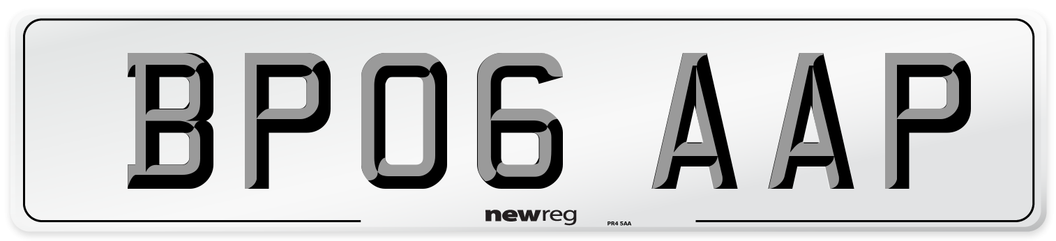 BP06 AAP Number Plate from New Reg